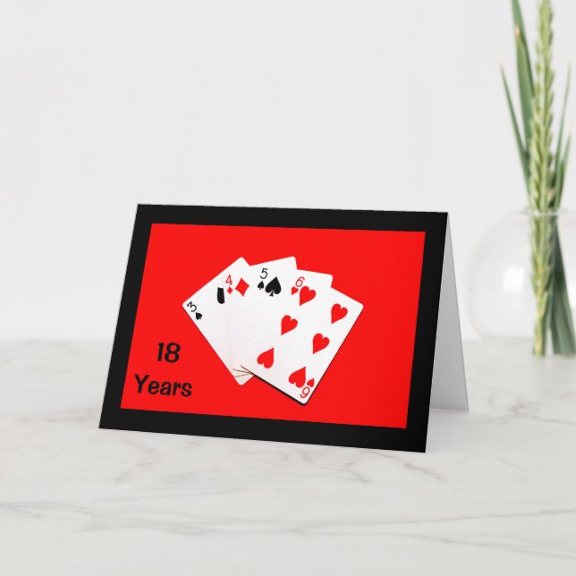 ¡18 Años Es Gran Cosa! Tarjeta de aniversario (Anverso)
