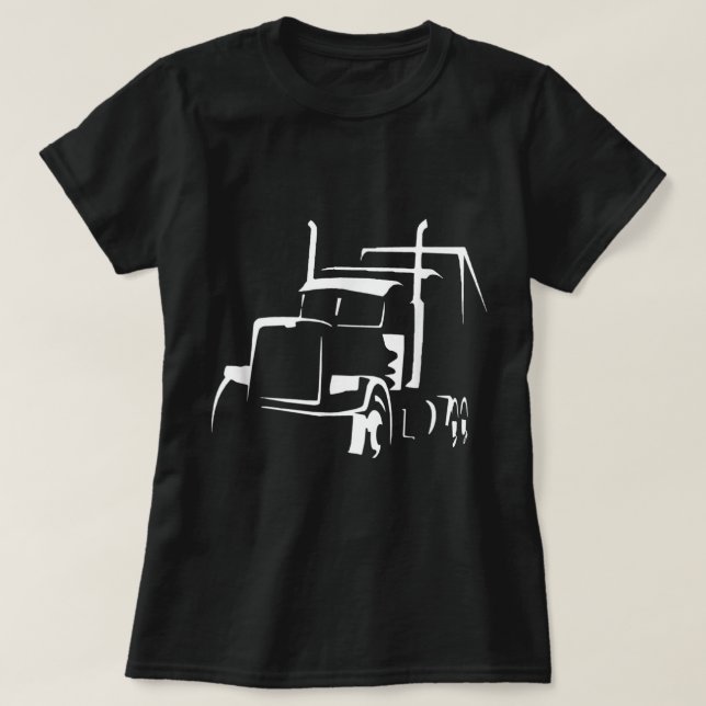 18 camiseta Semi para camioneros que (Diseño del anverso)