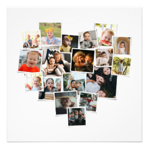 18 Fotos Collage Forma del corazón -