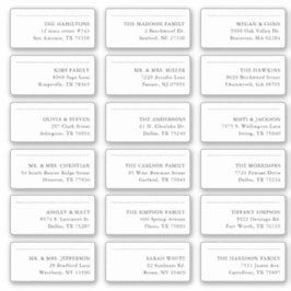 18 Guardar El Pegatina De Dirección De Envío De Fe