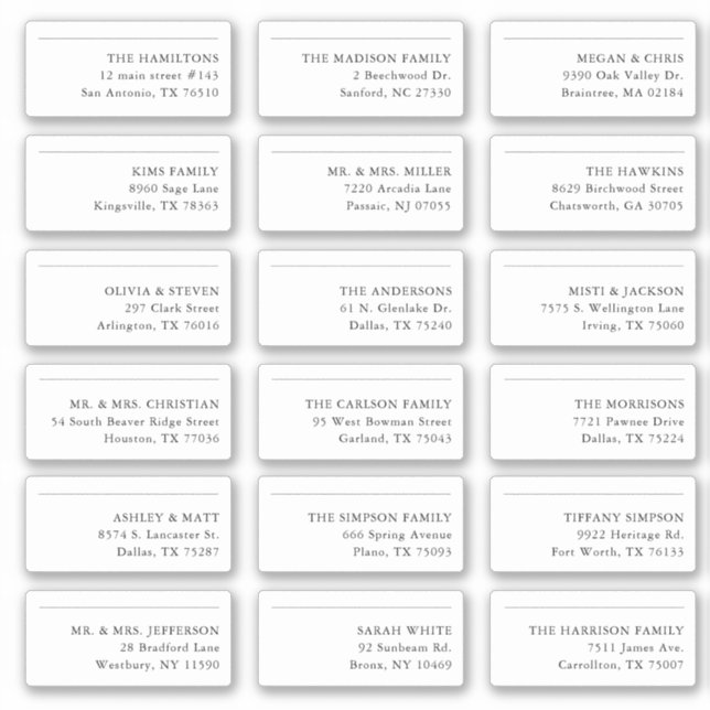 18 Guardar El Pegatina De Dirección De Envío De Fe (Anverso)