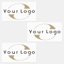 18 Pegatinas impermeables logotipo de la empresa B