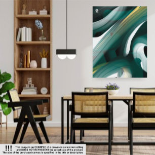 18x24" Tendencia Resumen de lienzo de arte Blanco