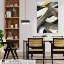 18x24" Tendencia Resumen de lienzo de arte Oro bla