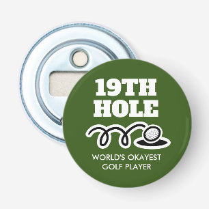 19º hoyo Gracioso regalo de golf abrebotellas de