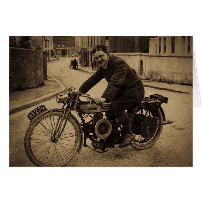 1900s tempranos de la motocicleta británica del (Anverso (Horizontal))