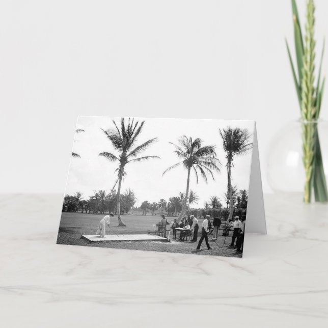1904 Palm Beach Golfing la Florida. Tarjeta de (Anverso)