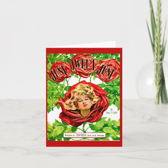 1908 Junio Portada musical de papel de junio dulce (Anverso)