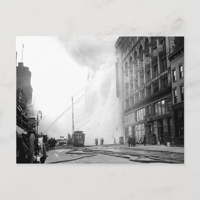 1909 14ª postal de incendios de Nueva York (Anverso)