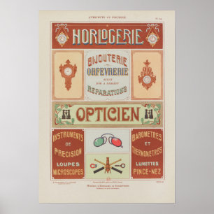 1914 Charayron Pochoir Arte Ornamento Pl15