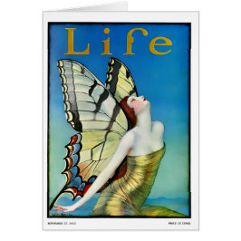 1920s style girl greetings card