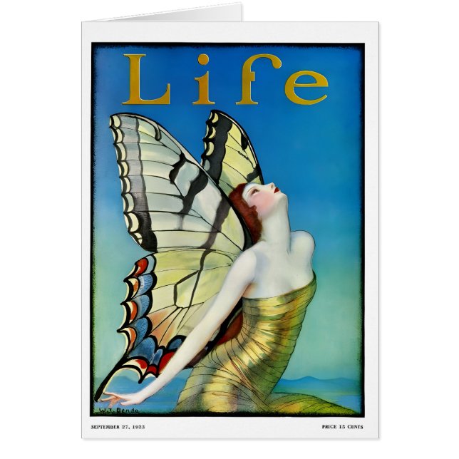 1920s style girl greetings card  (Frente)