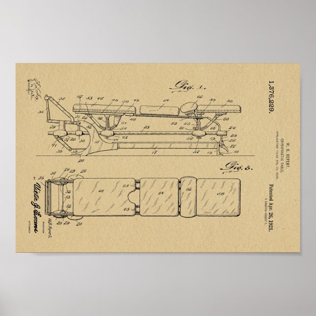 1921 Impresión del arte de la patentabilidad de la (Frente)