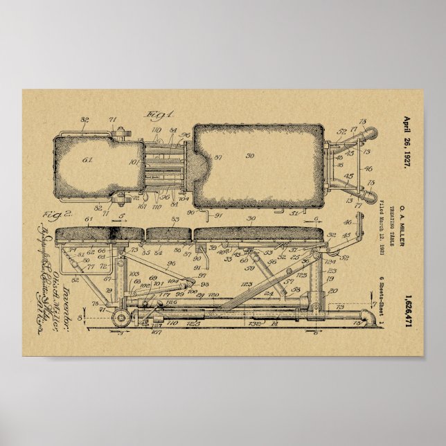 1927 Impresión del arte de la patentabilidad de la (Frente)