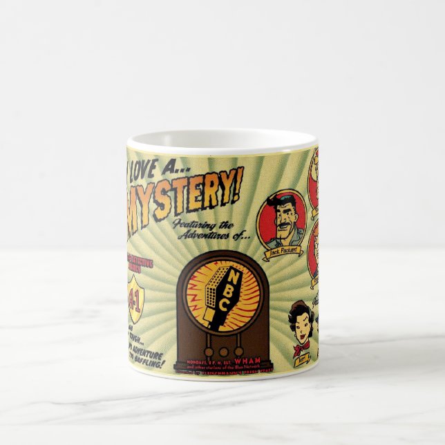 1940; tazas de radio de los misterios de s (Centro)