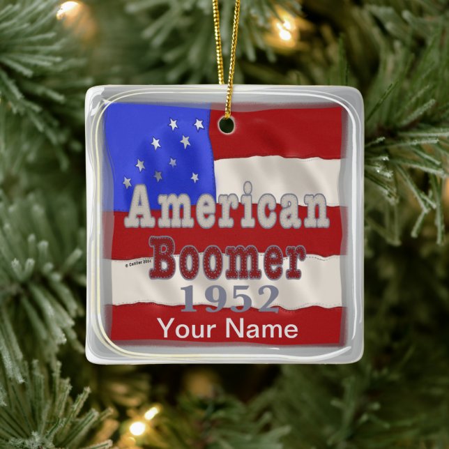 1952 Bebé Boomer Ornamentos personalizados de cump (Árbol)