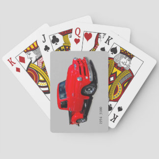 1954 3100 cartas de juego de camionetas rojas