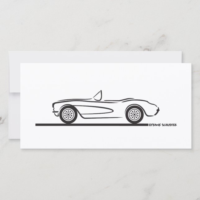 1956 1957 Corvette de Chevrolet (Anverso)