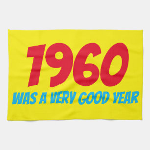 1960 FUE UNA BUENA toalla DE Cocina ANUAL