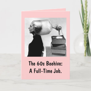 1960 Tarjeta de felicitación Hairdo ~ Personalizar