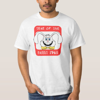 1963 años de la camiseta del conejo