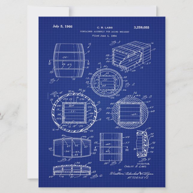 1966 Whiskey Container Art (Anverso)