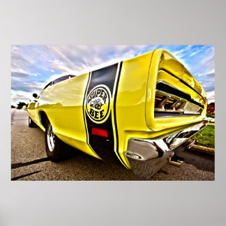 1969 1970 Dodge Coronet Super Bee Poster de Arte H