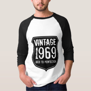 1969 envejecido hasta la perfección  Camisa gris o