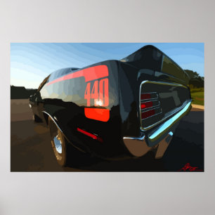 1970 Plymouth 'Cuda 440 Poster De Prensa De Arte (