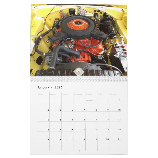 1970 registro del cargador - calendario 2015 (Jan 2026)