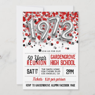 1972 Invitación a la Reunión de la Escuela Secunda