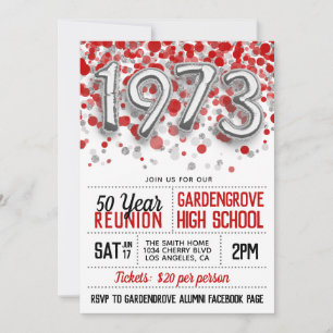 1973 Invitación a la Reunión de la Escuela Secunda