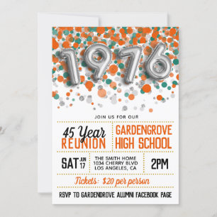 1976 Invitación a la Reunión de la Escuela Secunda