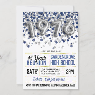 1976 Invitación a la Reunión de la Escuela Superio