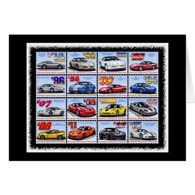 1978-2013 montaje del Corvette de la edición (Anverso (Horizontal))