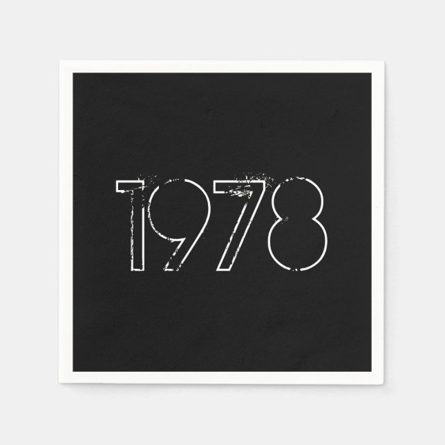 1978 40ª servilleta de papel de cumpleaños (Anverso)