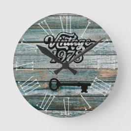 1978 Reloj de pared acrílico vintage