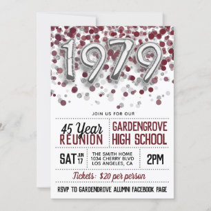 1979 Invitación a la Reunión de la Escuela Secunda