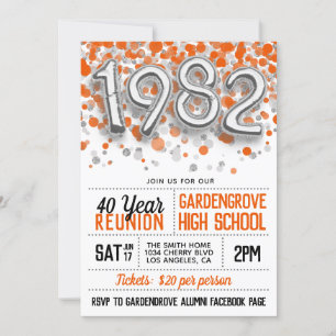 1982 Invitación a la Reunión de la Escuela Secunda