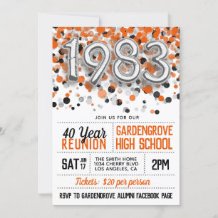 1983 Invitación a la Reunión de la Escuela Secunda