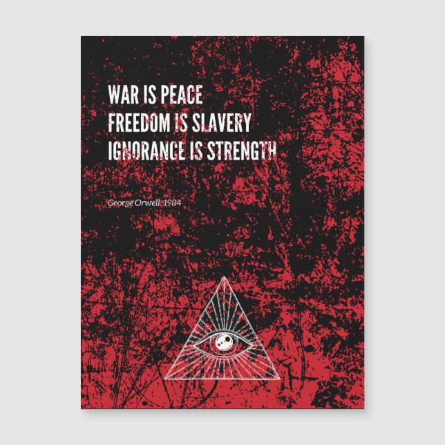 1984 George Orwell War is Peace (Anverso)