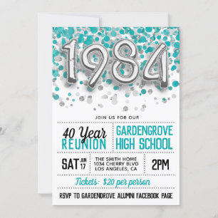 1984 Invitación a la Reunión de la Escuela Secunda