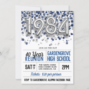 1984 Invitación a la Reunión de la Escuela Secunda