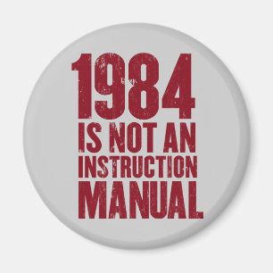1984 no es un imán del manual de la instrucción