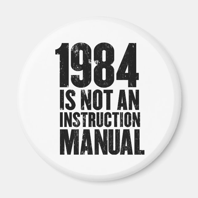 1984 no es un imán manual de instrucciones (Frente)