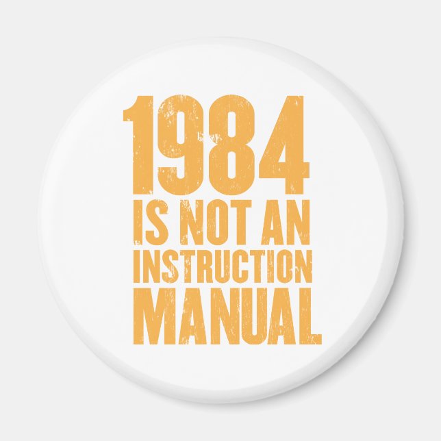 1984 no es un imán manual de instrucciones (Frente)