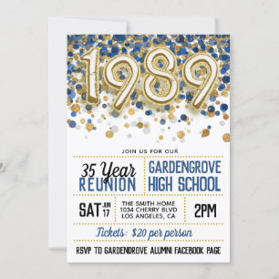 1989 Invitación a la Reunión de la Escuela Secunda