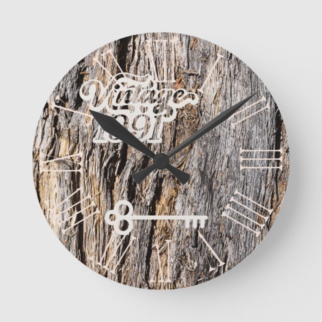 1991 Reloj de pared acrílico vintage (Anverso)