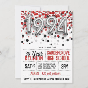 1994 Invitación a la Reunión de la Escuela Secunda