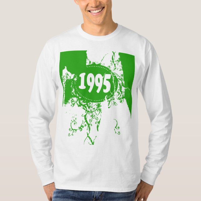 1995 - Vintage verde retro - camiseta (Anverso)